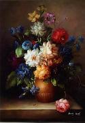 unknow artist Floral, beautiful classical still life of flowers.087 china oil painting reproduction